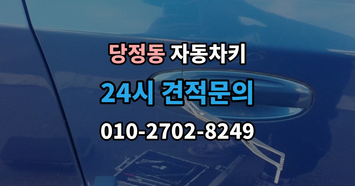 하남시 당정동 자동차키 차종별 스마트키와 일반키 차이 정리