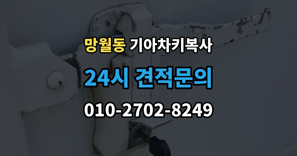 망월동 기아 차키 복사 출장 안내 - 차종과 연식에 따른 제작 방식 차이