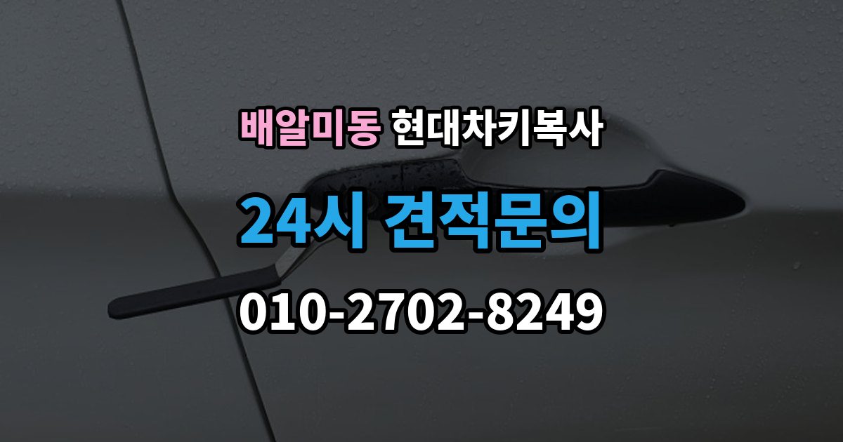 배알미동 현대 차키 복사 출장 안내 - 소유 확인 서류를 준비해야 하는 이유