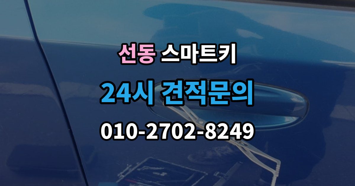 하남시 선동 스마트키 분실 신고 전에 정리할 정보