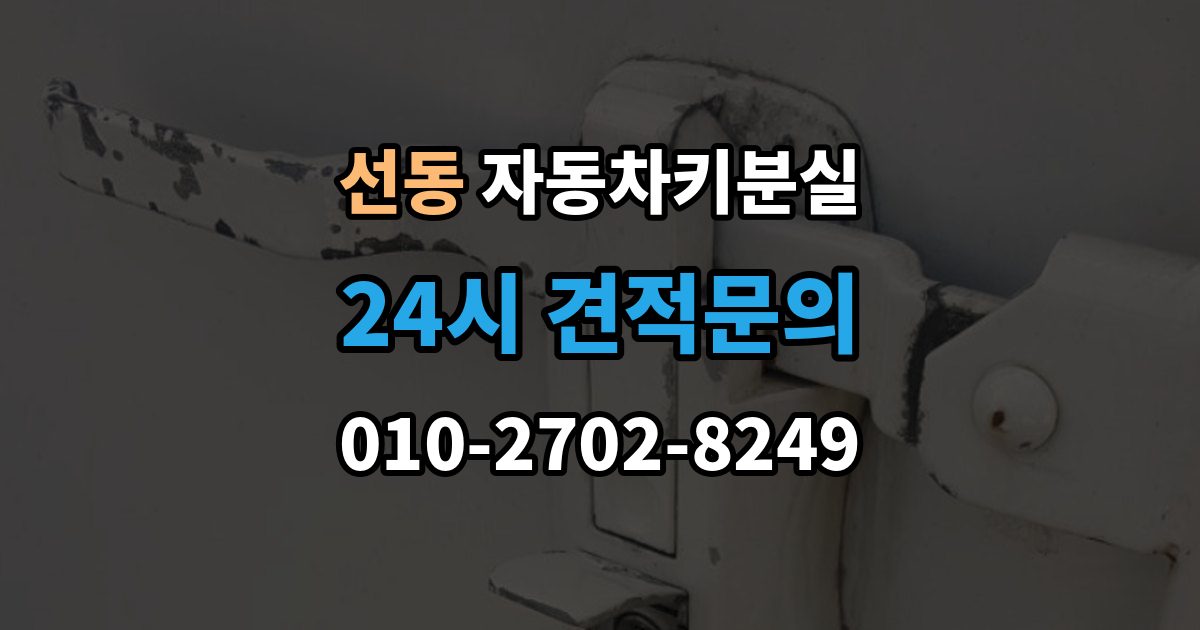 하남시 선동 자동차키 분실 문이 열려도 운행이 안 되는 이유와 대응