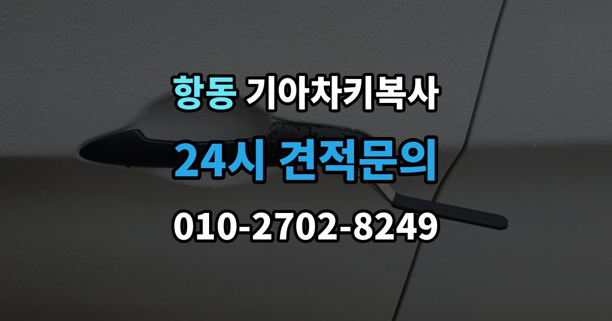하남시 항동 기아 차키 복사 출장 안내 - 출동 요청 전에 알아둘 제작 가능 범위