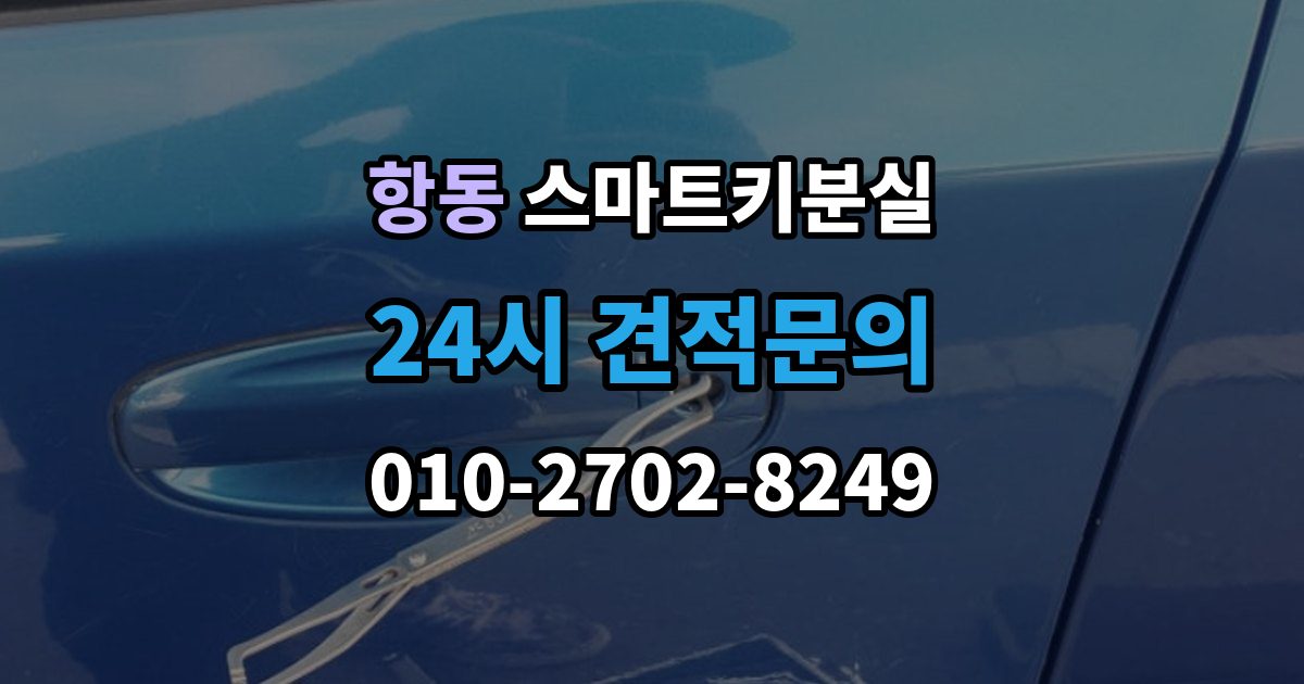 하남시 항동 스마트키 분실 원거리에서 놓쳤을 때 회수 경로 찾기