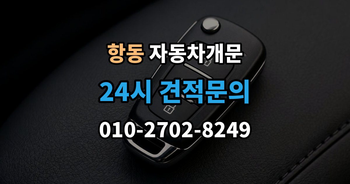 하남시 항동 차 문 잠겼을 때 여벌열쇠 위치를 미리 확인해야 하는 이유