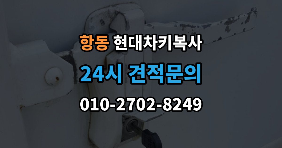 하남시 항동 현대 차키 복사 출장 안내 - 복사 불가 상황에서 대체 방법 살펴보기