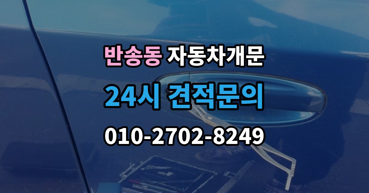 화성시 동탄구 반송동 차 문 잠겼을 때 문은 열려도 시동이 안 걸릴 때 구분법