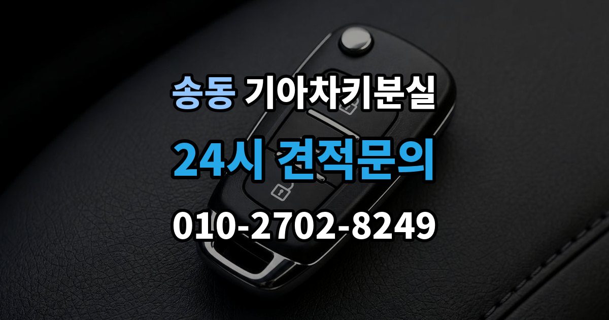 송동 기아 차키 분실 출장 안내 - 원격 잠금 해제가 안 될 때 점검 항목