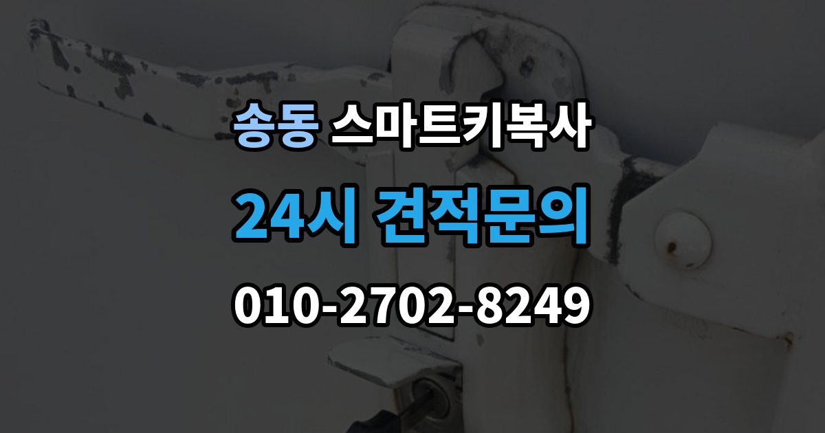 송동 스마트키 복사 키를 안전하게 두는 위치와 요령