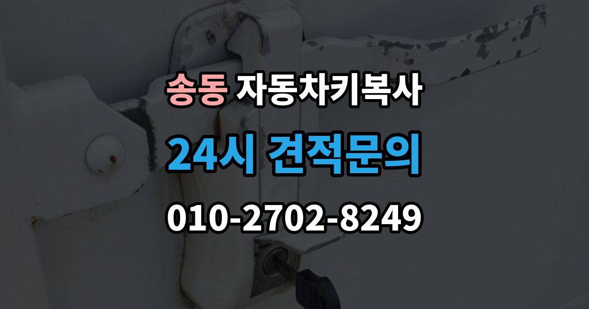 송동 자동차키 복사 칩이 들어간 키를 복제할 때 주의할 부분