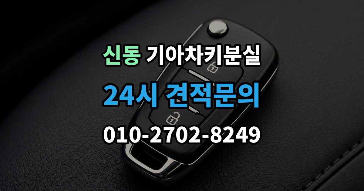 화성시 동탄구 신동 기아 차키 분실 차문은 열리지만 키 인식이 안 될 때