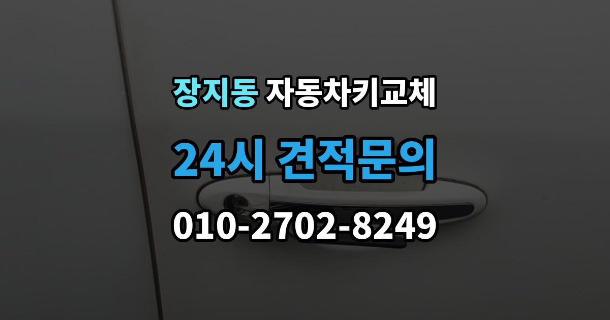 화성시 동탄구 장지동 자동차키 교체 출장 안내 - 재제작보다 교체가 나은 경우