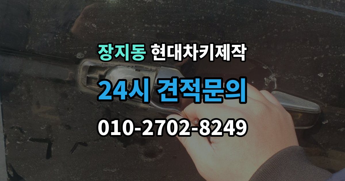 화성시 동탄구 장지동 현대 차키 제작 출장 안내 - 보험사 긴급출동과 다른 점은 무엇일까