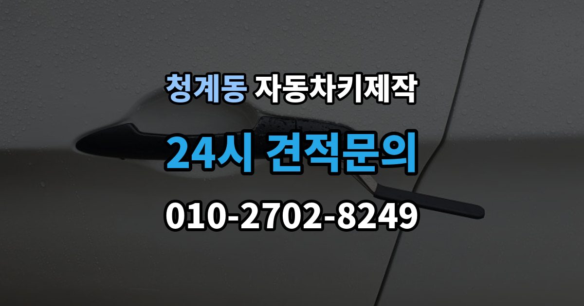화성시 동탄구 청계동 자동차키 제작 키 홈과 날의 맞물림이 중요한 이유