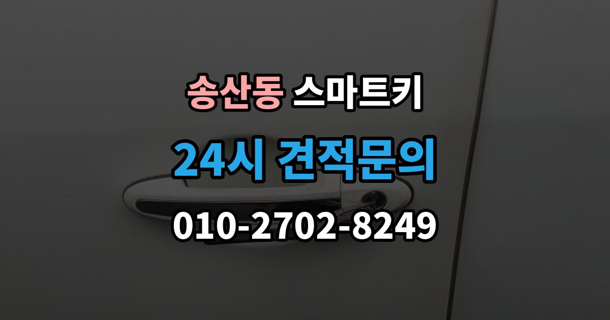 화성시 병점구 송산동 스마트키 버튼 반응이 느릴 때 점검 항목