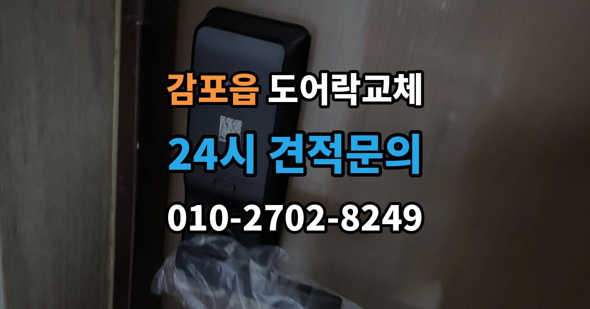 감포읍 도어락 교체 자동잠금이 안 걸리는 도어락, 문 처짐부터 확인