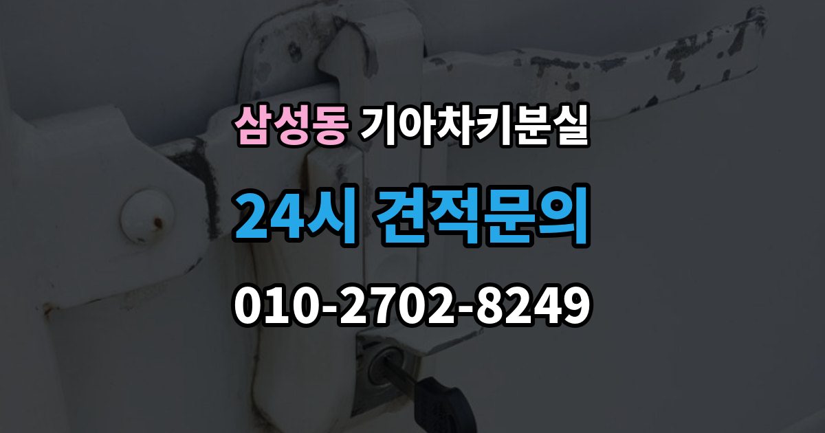 강남구 삼성동 기아 차키 분실 출장 안내 - 배터리 교체 뒤에도 반응이 없을 때 대처