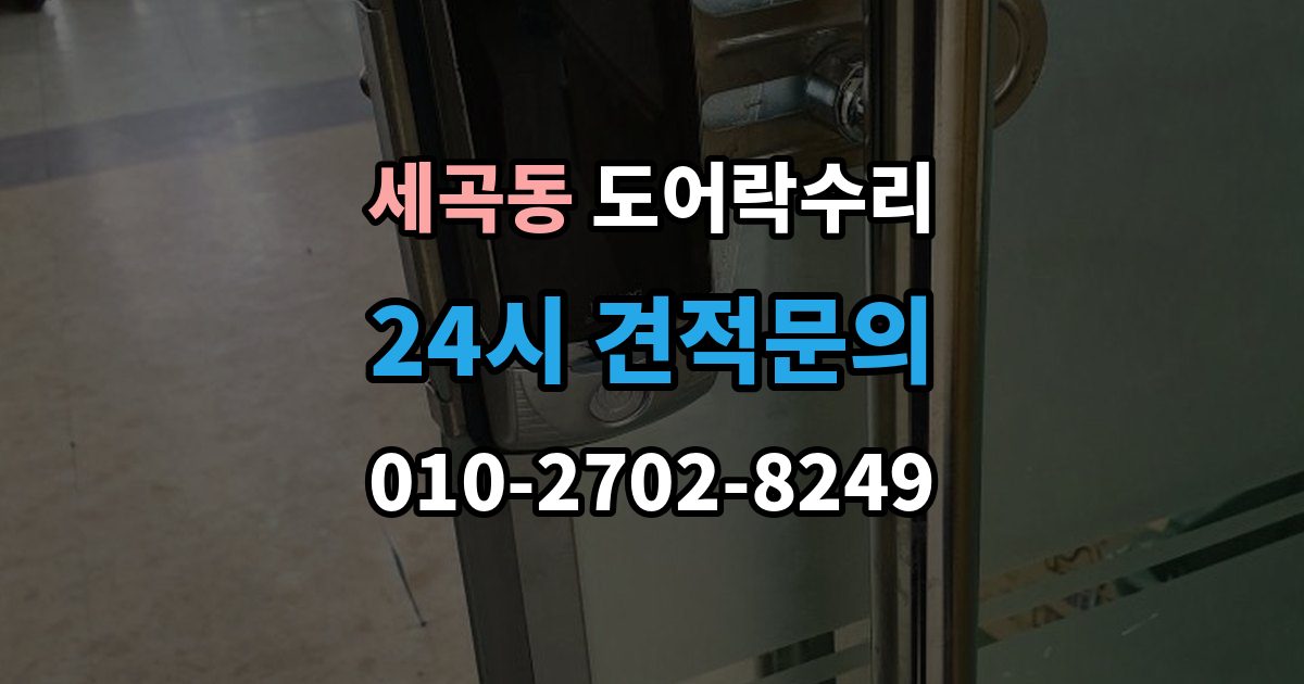 세곡동 도어락 수리 잠금장치가 느슨해졌을 때 살펴볼 곳