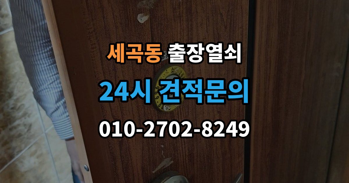 세곡동 출장 열쇠 문이 열린 뒤 보안 상태를 다시 확인하는 절차
