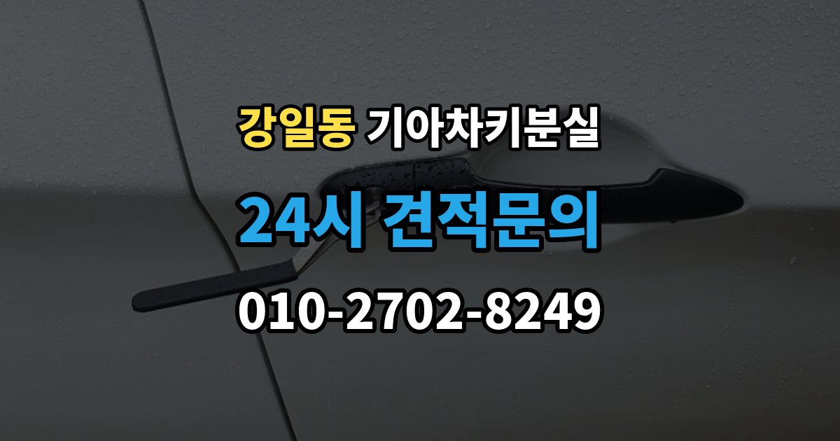 강일동 기아 차키 분실 리모컨 버튼은 되는데 원격 기능이 안 될 때