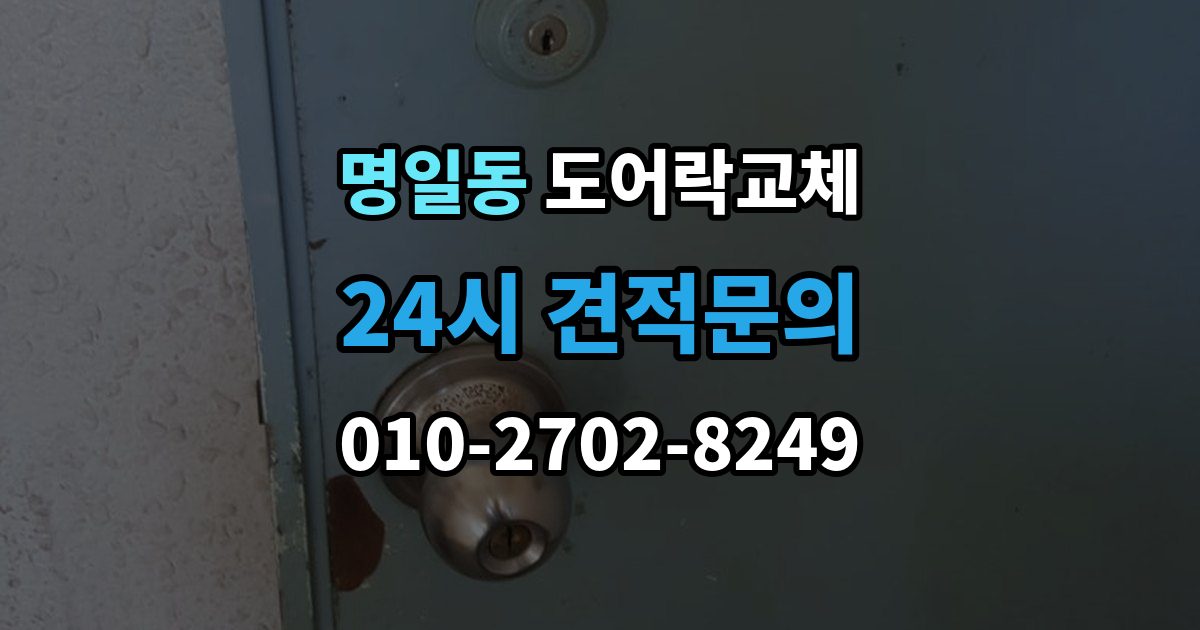 명일동 도어락 교체 아이가 열쇠를 자주 잃어버리는 집의 교체 선택