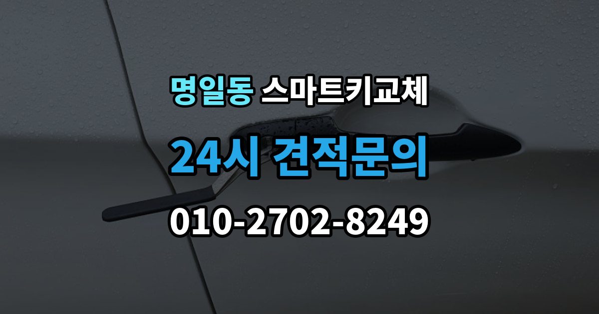 명일동 스마트키 교체 배터리 경고가 떴을 때 살필 항목