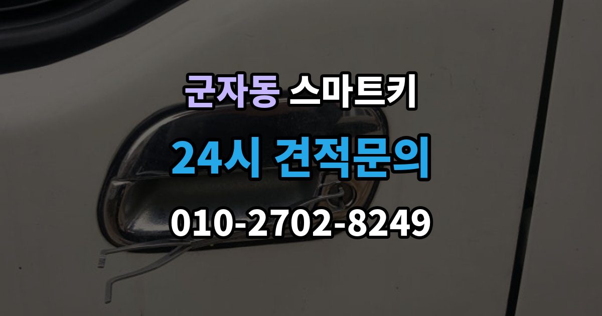 광진구 군자동 스마트키 배터리 선택과 교체 시 주의사항
