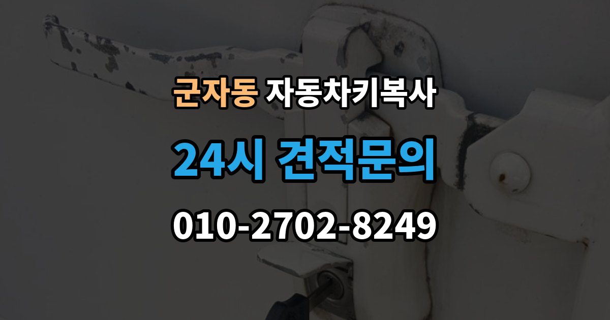 광진구 군자동 자동차키 복사 칩이 들어간 키를 복제할 때 주의할 부분