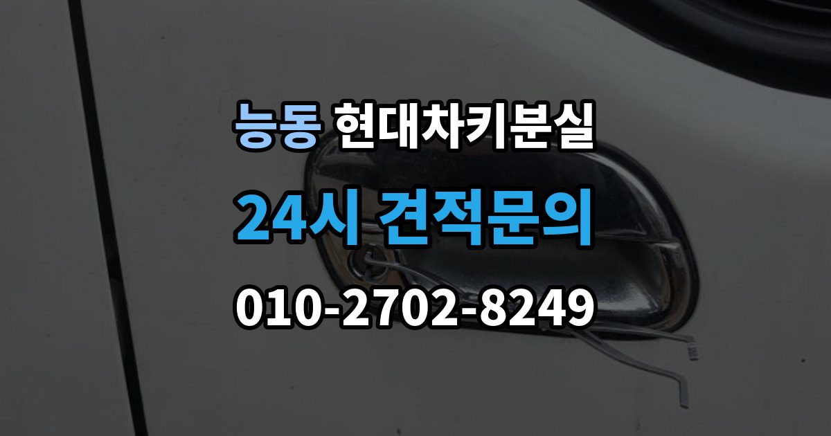 광진구 능동 현대 차키 분실 스마트키 앱 연동 상태 확인이 필요한 경우