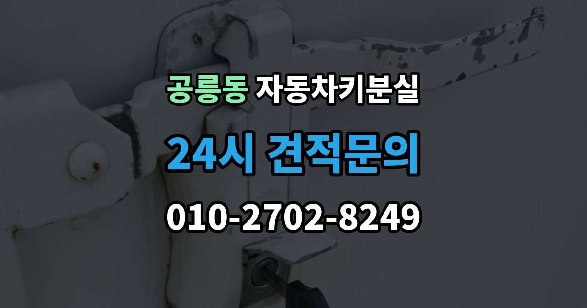 공릉동 자동차키 분실 도어락 손상 여부 확인하기
