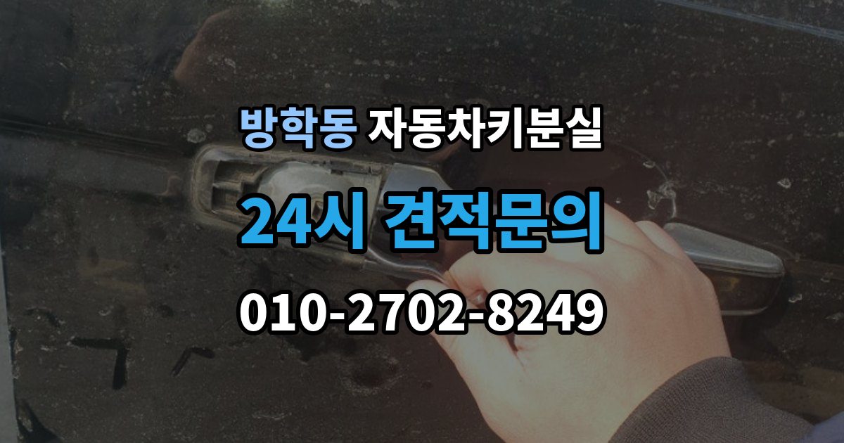 방학동 자동차키 분실 시동이 안 되고 잠금만 풀릴 때 점검