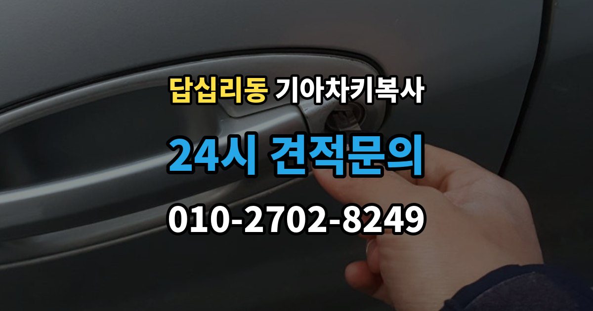 답십리동 기아 차키 복사 파손된 키는 수리와 복사 중 무엇이 나을까