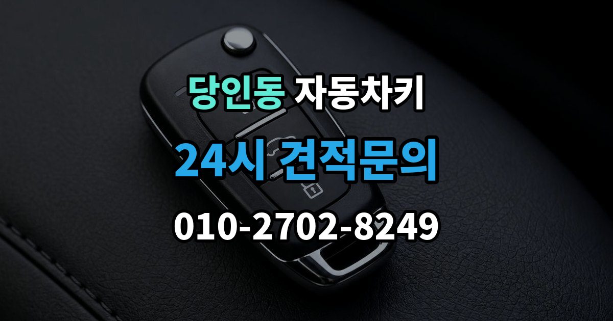 당인동 자동차키 원격 시동이 되는 차와 안 되는 차