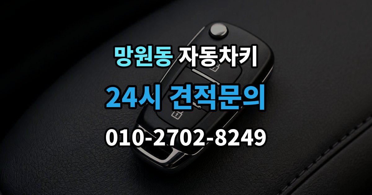 망원동 자동차키 중고차 거래 후 등록 상태 확인 방법