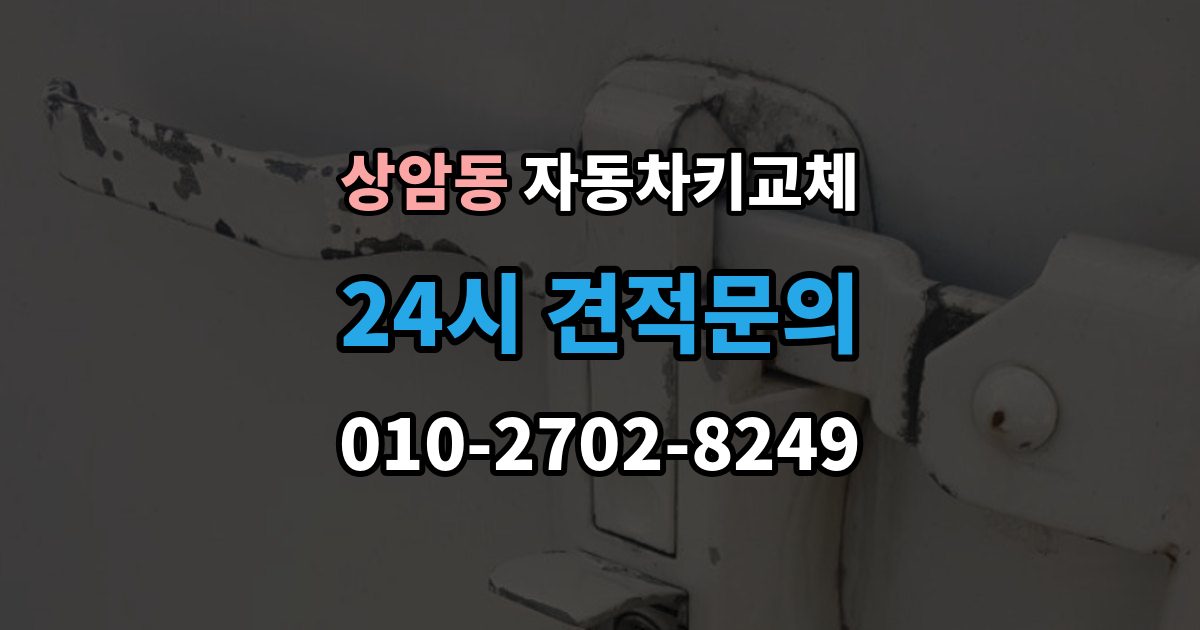 상암동 자동차키 교체 도어락 손상 여부 확인하기
