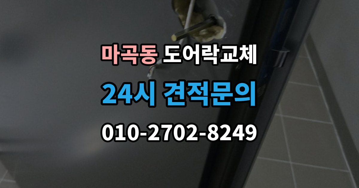 마곡동 도어락 교체 사무실 출입 통제용으로 바꿀 때 등록 개수 확인