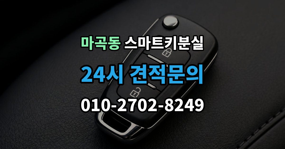 마곡동 스마트키 분실 배터리 경고가 떴을 때 살필 항목