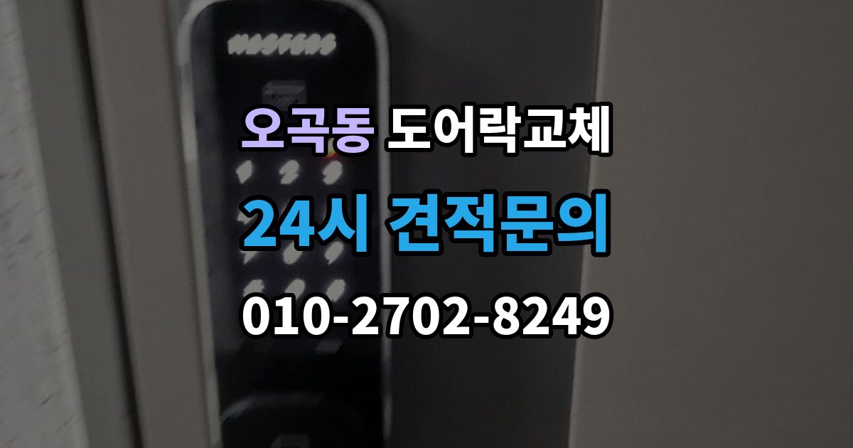 서울 강서구 오곡동 도어락 교체 목문 현관에서 나사 자리가 헐거울 때