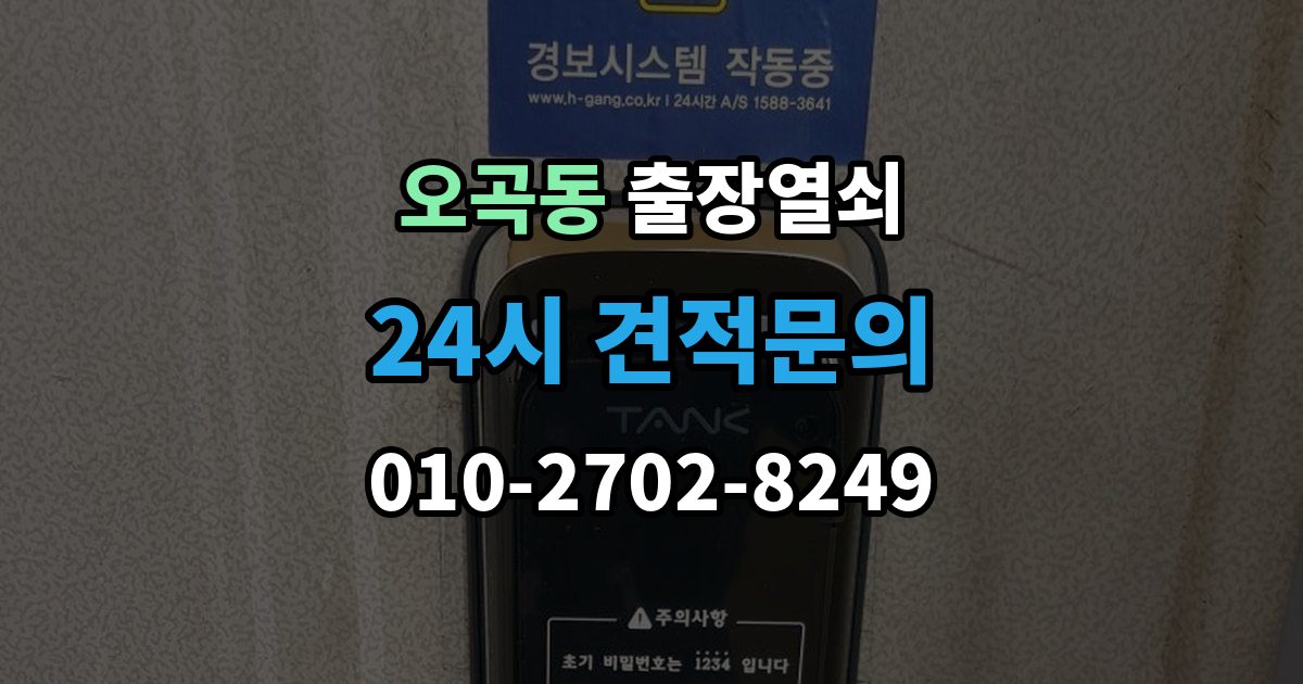 서울 강서구 오곡동 출장 열쇠 차키 분실 시 선택할 수 있는 대안