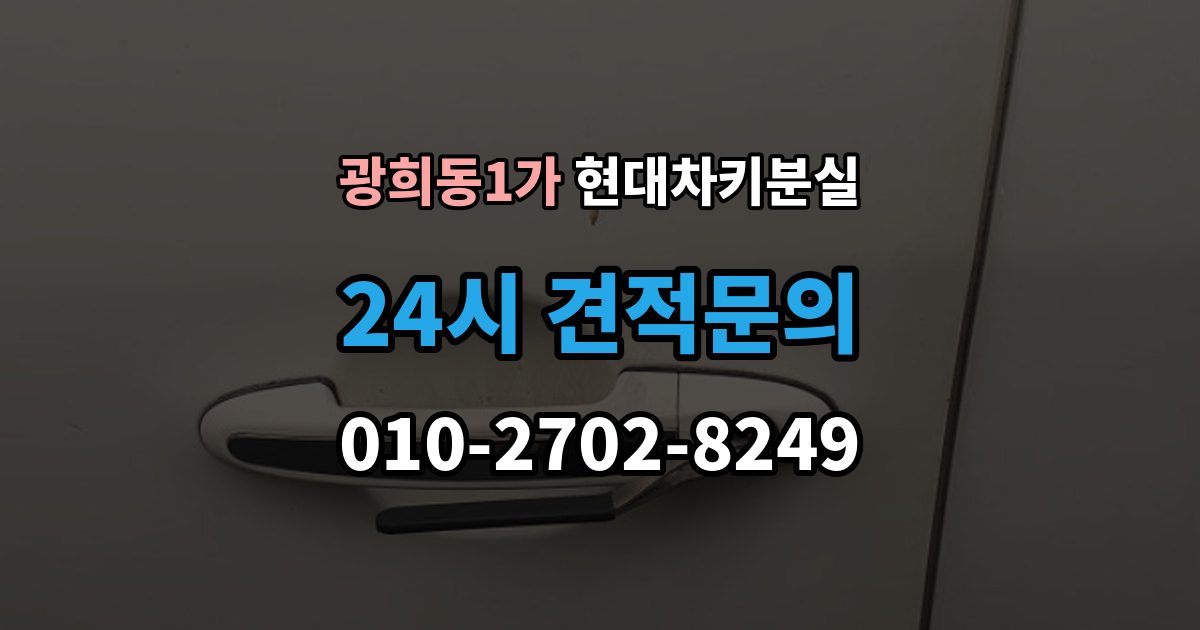 광희동1가 현대 차키 분실 스마트키 인식 불량일 때 확인 사항