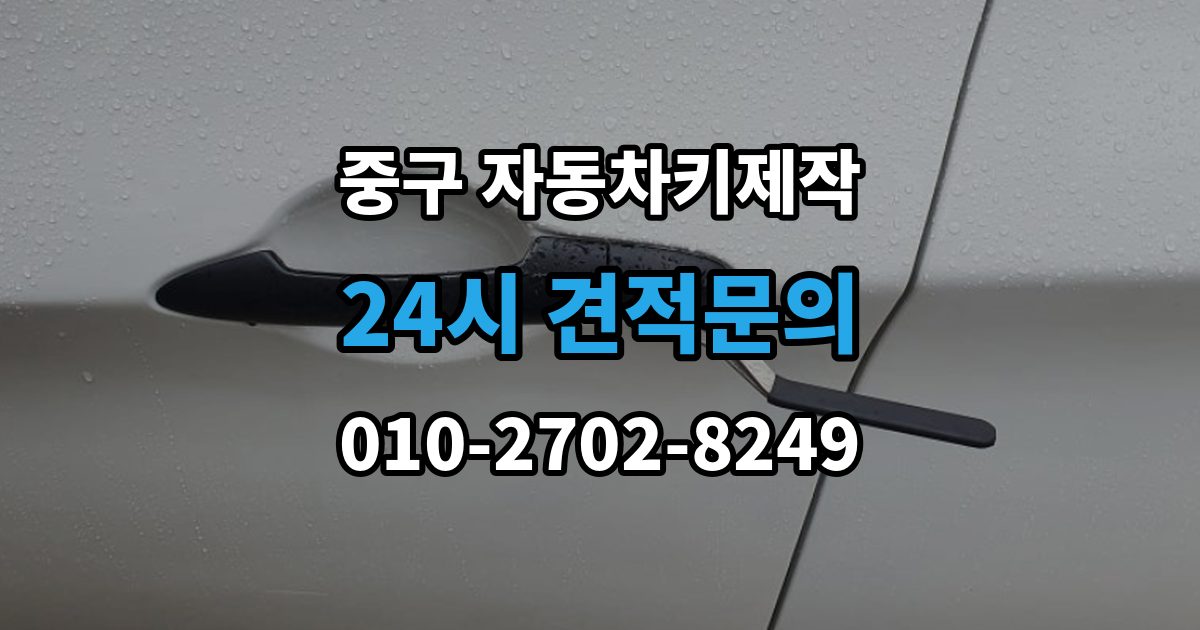 서울 중구 충무로4가 자동차키 제작 출장 안내 - 스마트키 등록 전 차량 정보 점검하기
