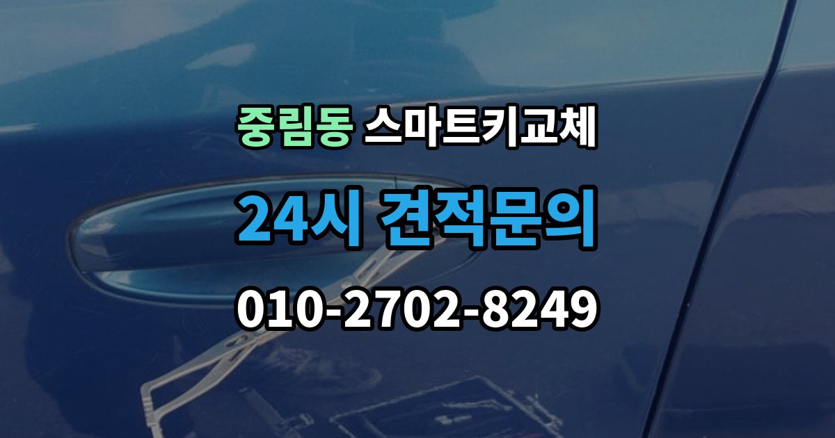 중림동 스마트키 교체 문이 잠겼을 때 안전하게 대처하는 법