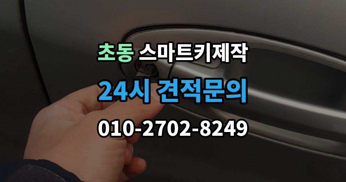 초동 스마트키 제작 등록 오류가 반복될 때 보는 진단 항목