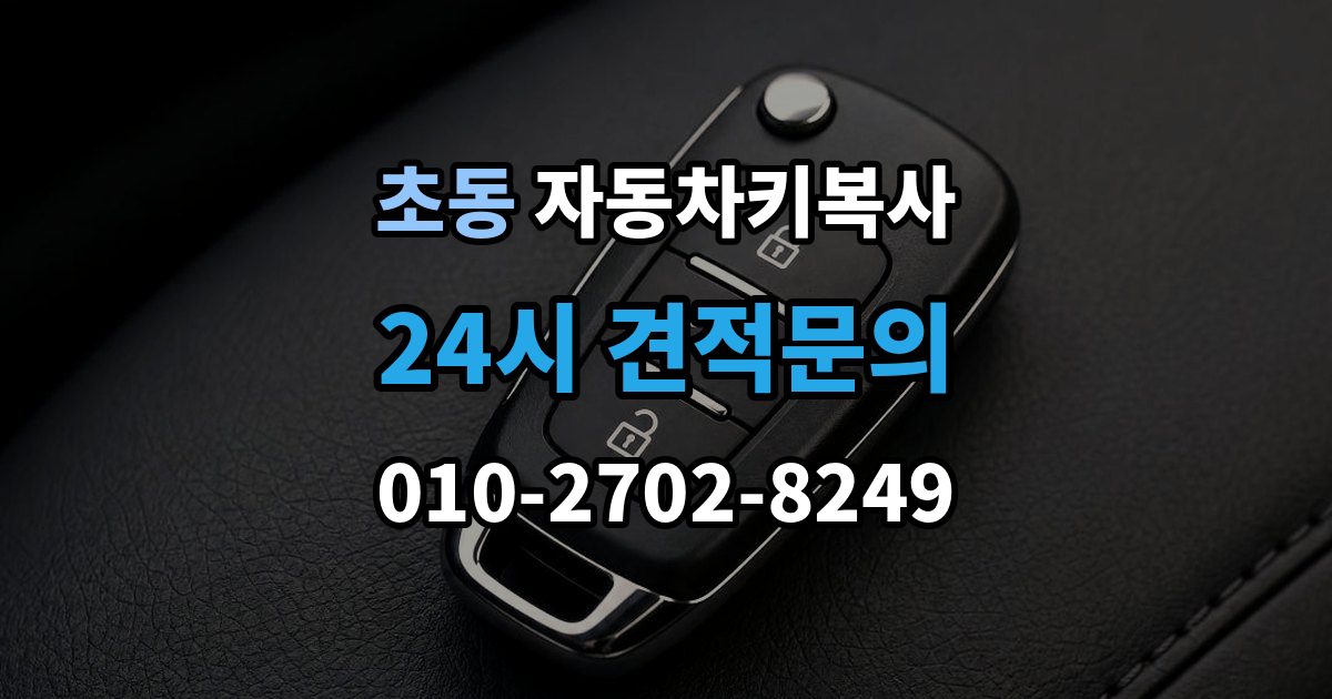 초동 자동차키 복사 도어 전용 키와 시동 키의 구분 방법