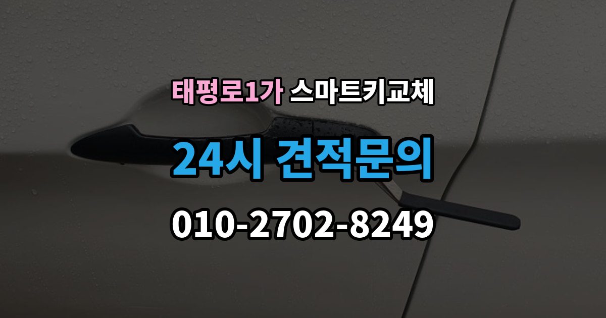서울 중구 태평로1가 스마트키 교체 재생산과 신규 제작은 어떻게 다른가
