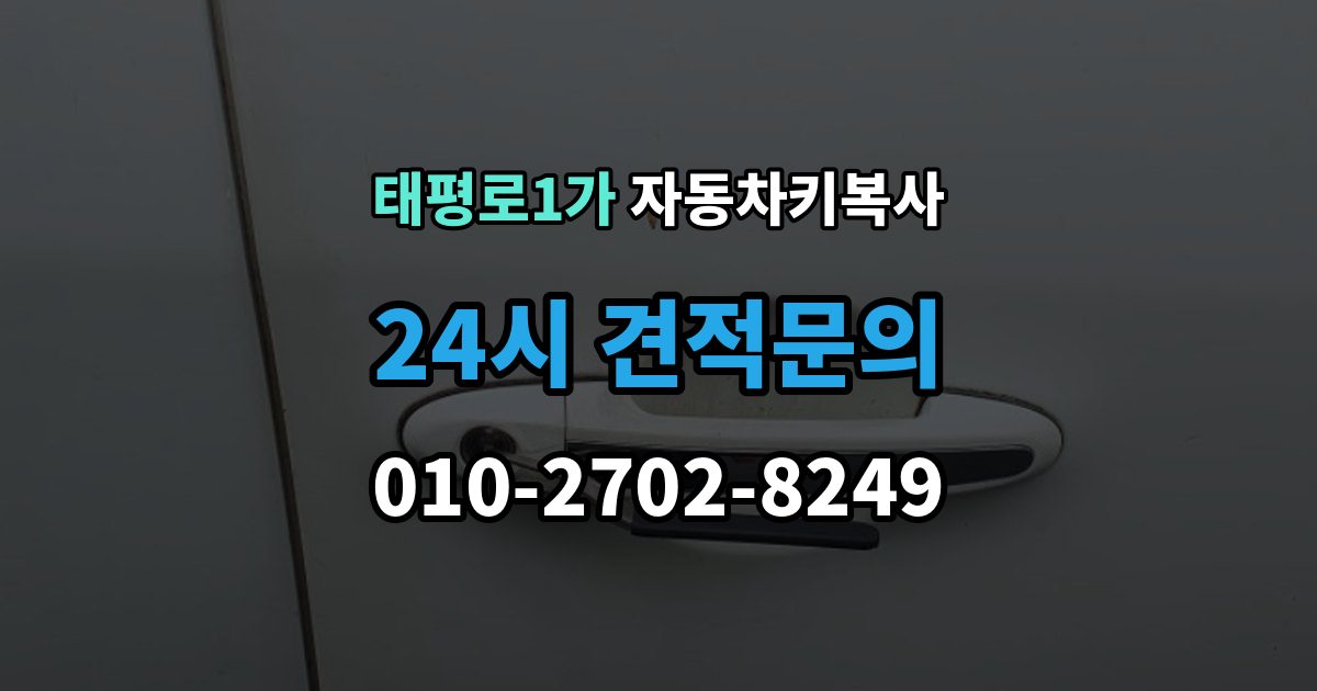 서울 중구 태평로1가 자동차키 복사 트렁크키를 따로 제작해야 하는 경우