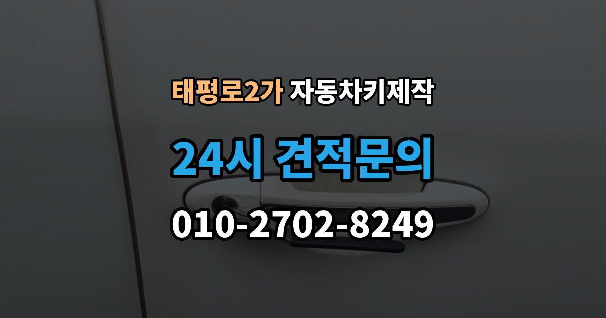 서울 중구 태평로2가 자동차키 제작 리모컨 인식 불량이 반복될 때 원인 살피기
