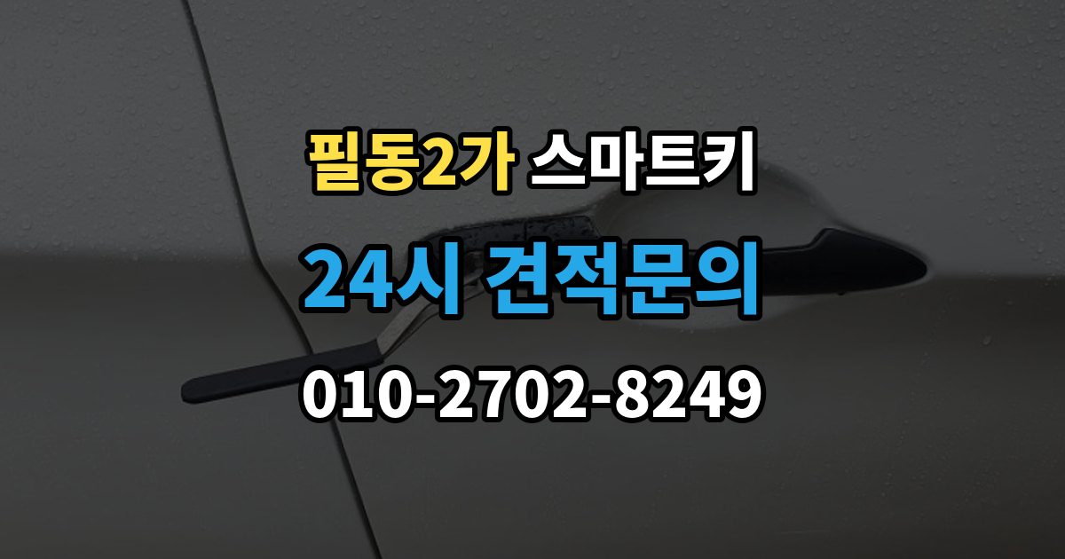 필동2가 스마트키 버튼별 기능과 사용 팁