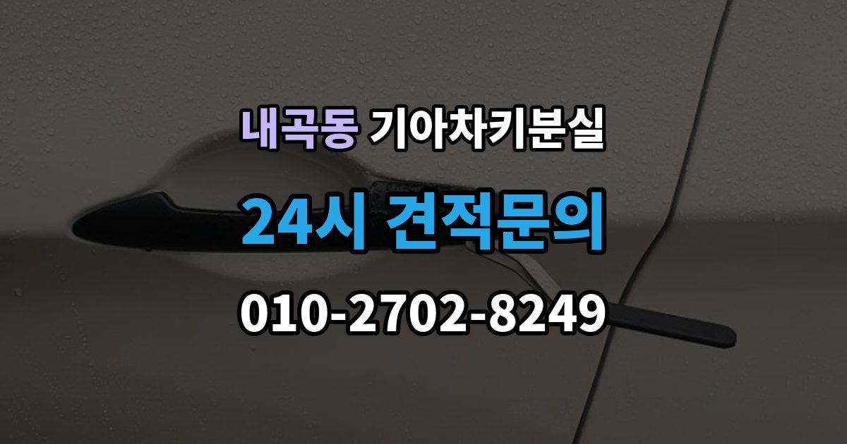 서초구 내곡동 기아 차키 분실 운행 중 경고가 뜨는 경우와 원인