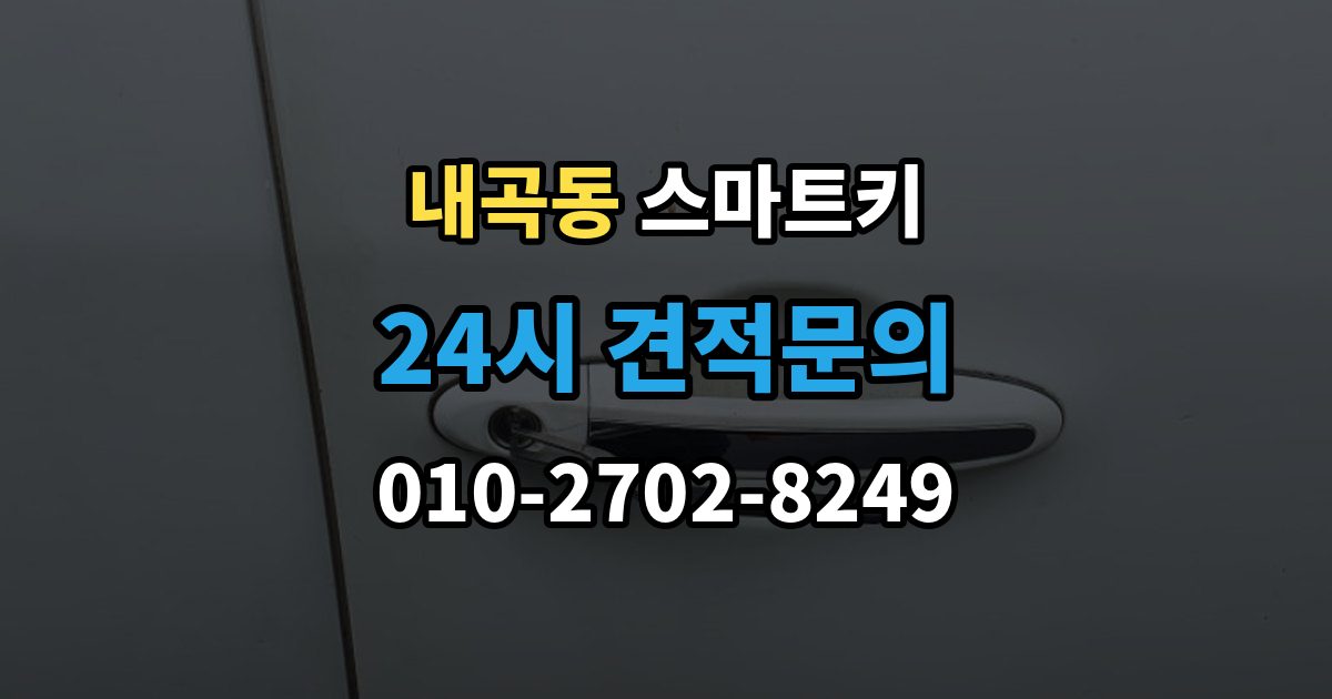 서초구 내곡동 스마트키 배터리 선택과 교체 시 주의사항
