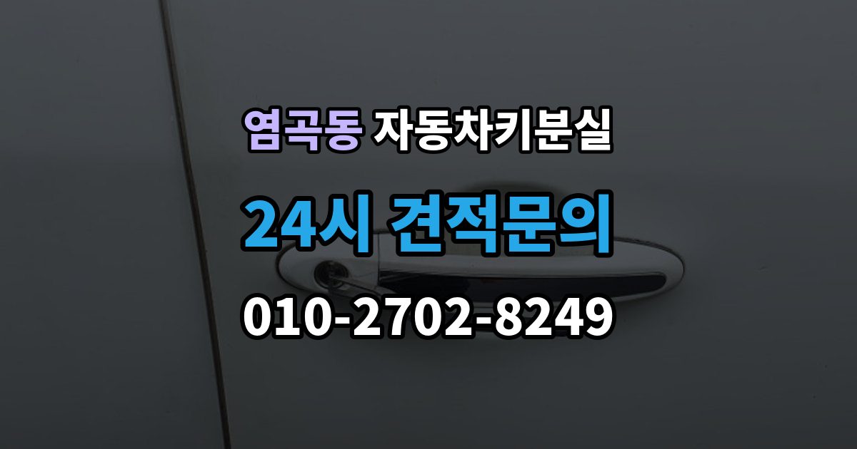 염곡동 차 키 잃어버렸을 때 지갑과 같이 잃어버렸을 때 처리 순서